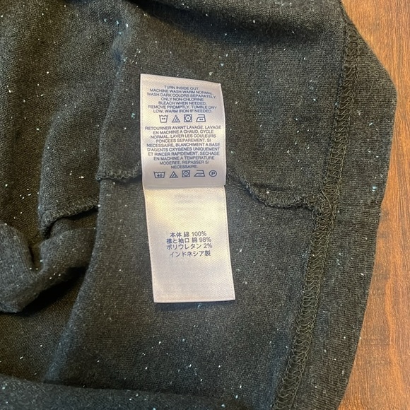 Land's End 100% Cotton Green Speckled Men's Super-T T-Shirt, Sz. 42-44, Large. - Picture 9 of 11